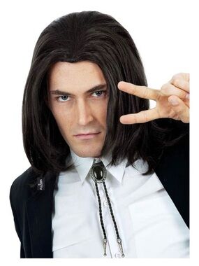 Allaura Black Hitman Assassin Halloween Wig John Wick, Lord Farquaad, Snape